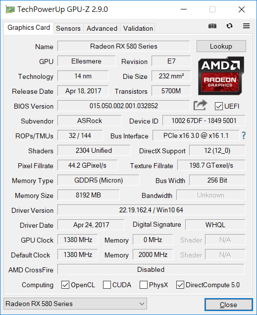 RX580