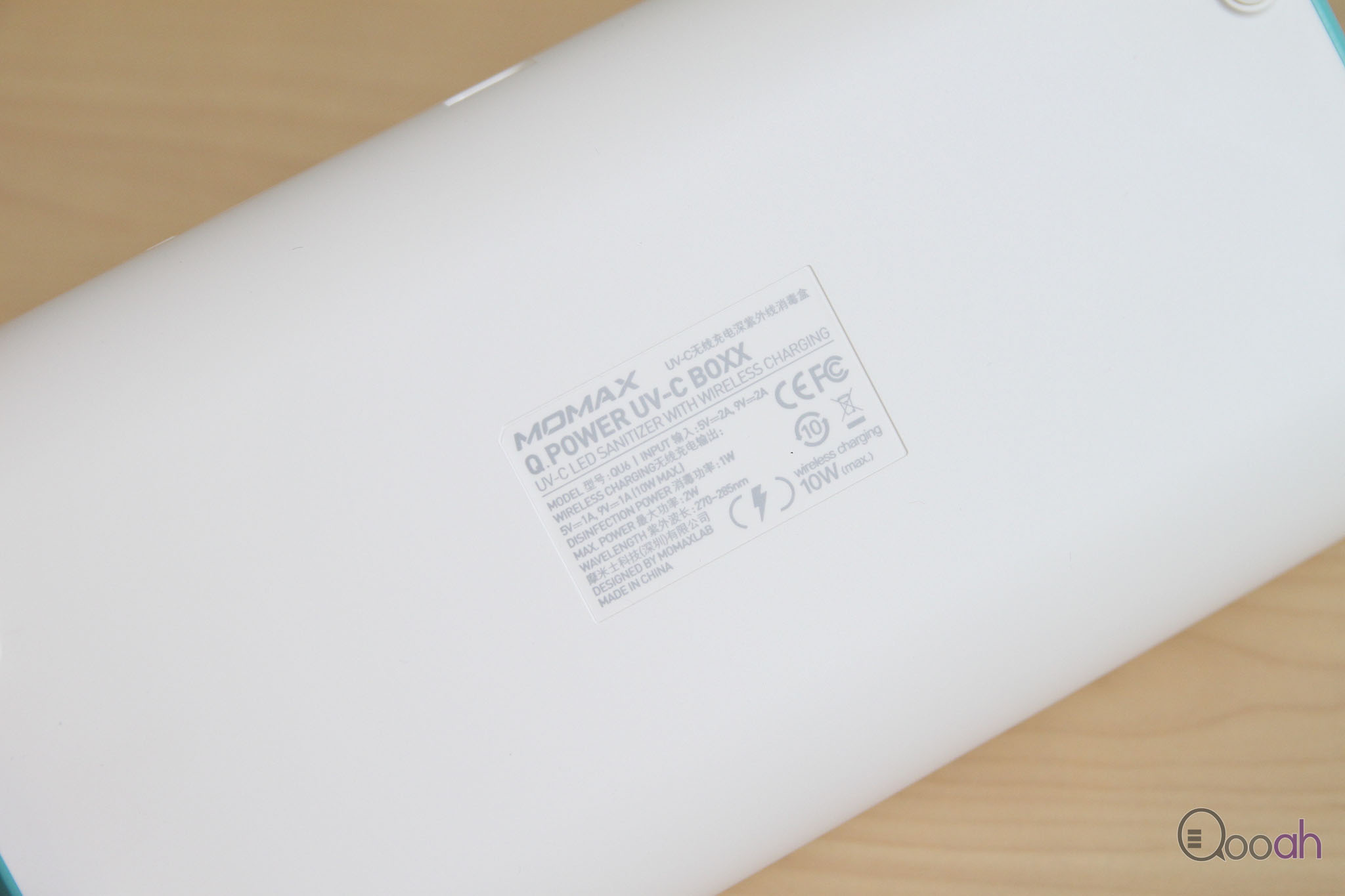 Momax Q.Power UV-C BOXX 无线充电,紫外光消毒盒开箱试用(6)