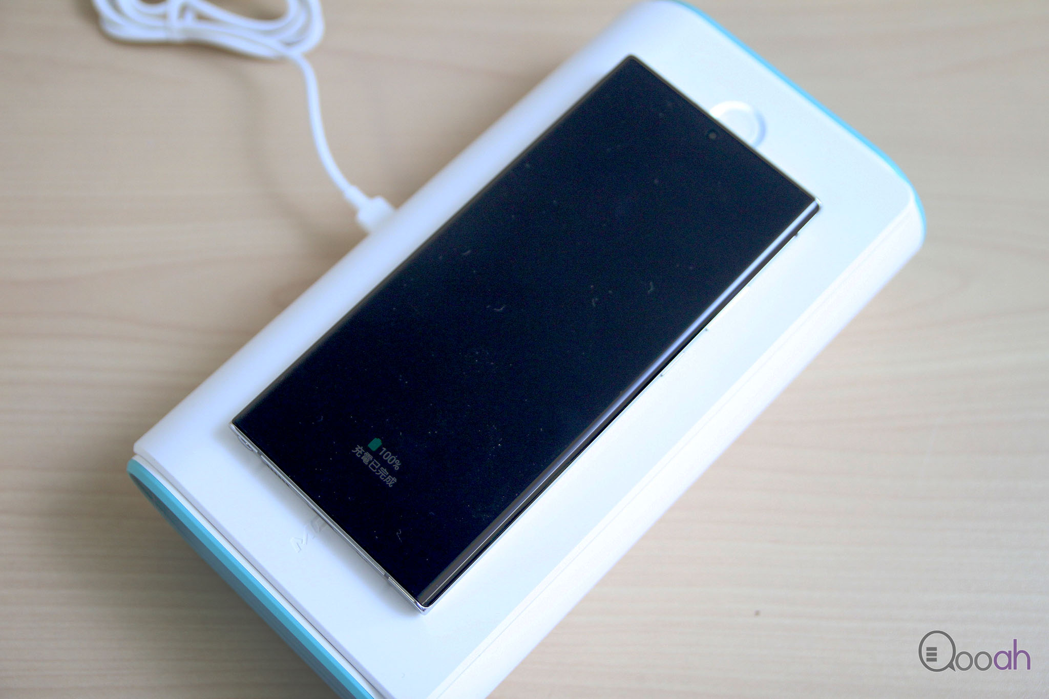 Momax Q.Power UV-C BOXX 无线充电,紫外光消毒盒开箱试用(8)