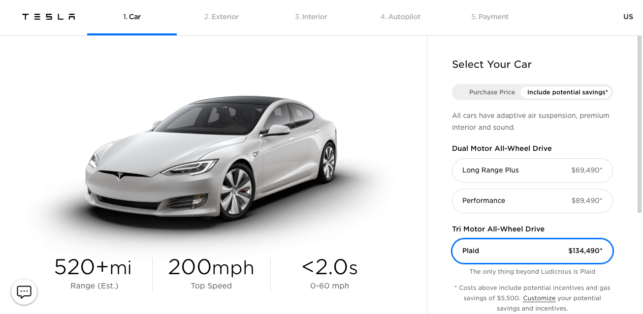 Tesla Model S Plaid 炸场：1100匹、极速320公里、续航832公里(1)