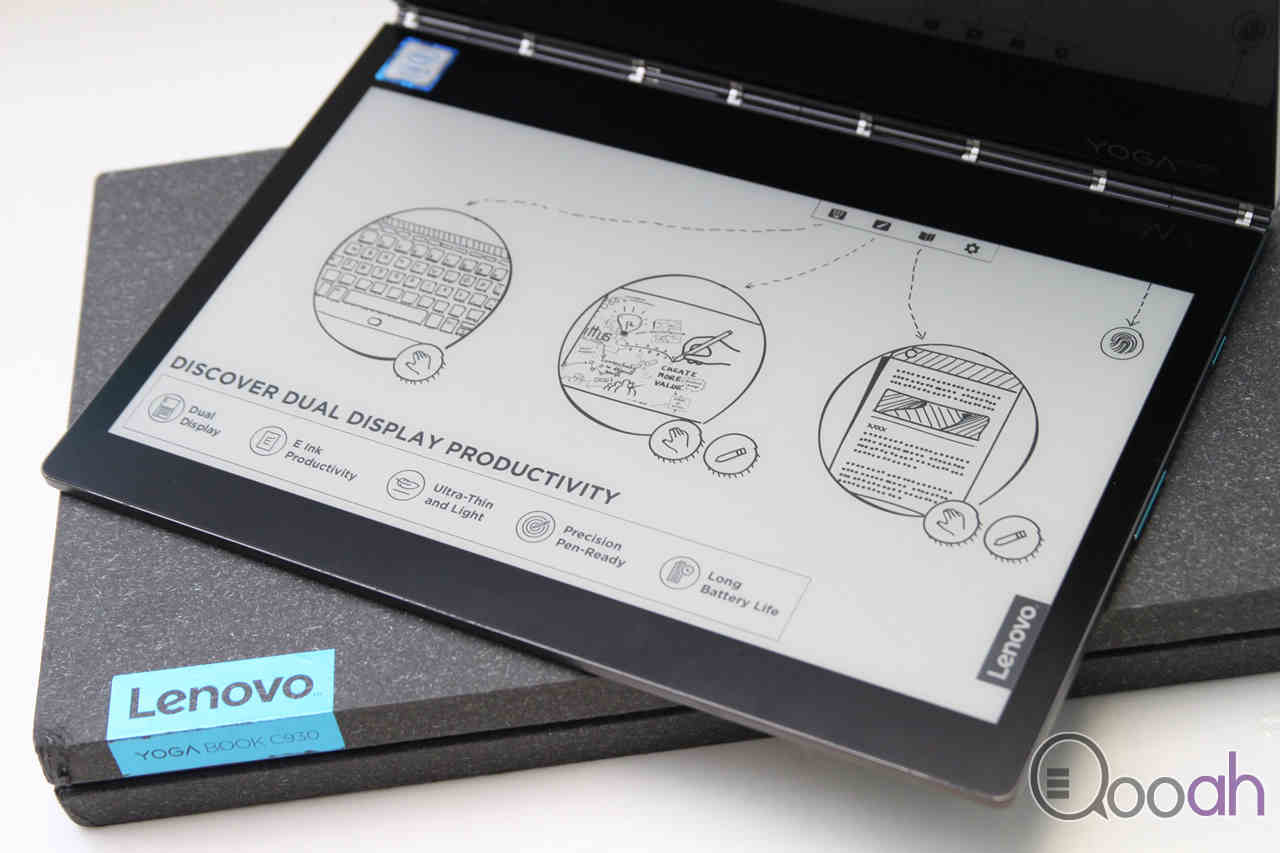 全球首创 E-Ink 双屏幕平板笔电，Yoga Book C930 开箱实测！(1)