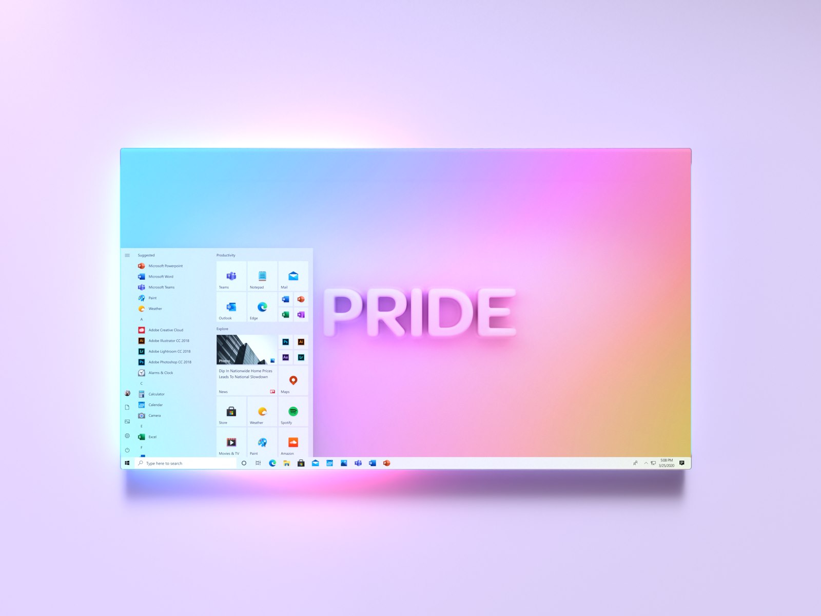 微软公布 Windows 10 全新「开始」：Phantom Pink Pride 主题！(2)