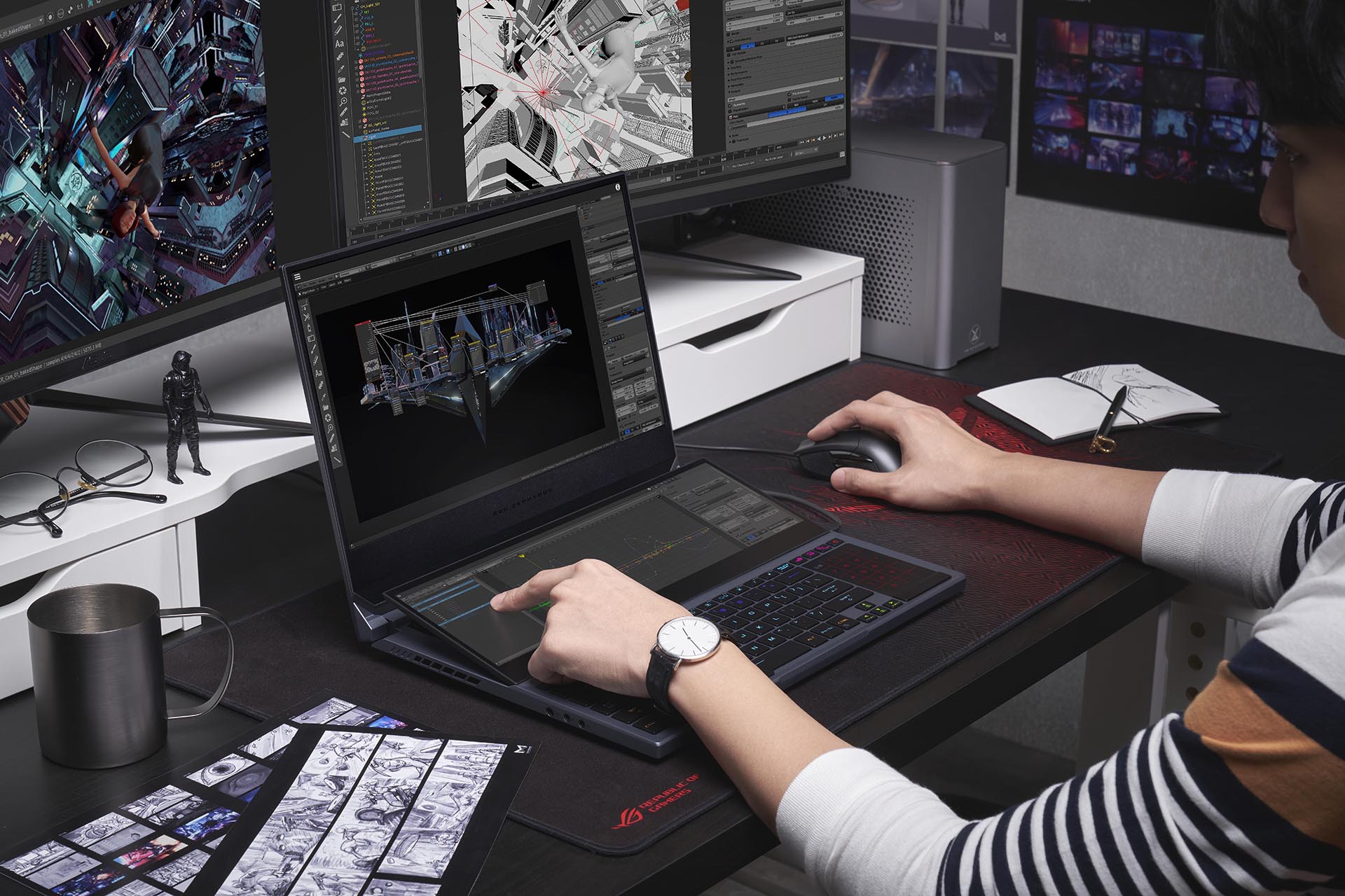 双屏 ROG ZEPHYRUS DUO 15 到港，副屏都达 4K 解像度！(1)