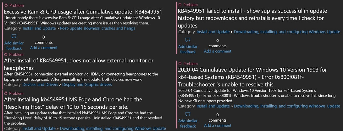 Windows 10 更新极大伏：KB4549951 或会消灭你的重要档案！(1)