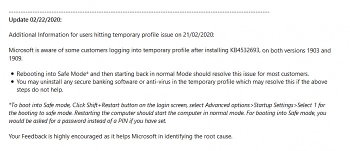 又放伏，Windows 10 修复档又出问题，KB4532693 会删用户账号(2)