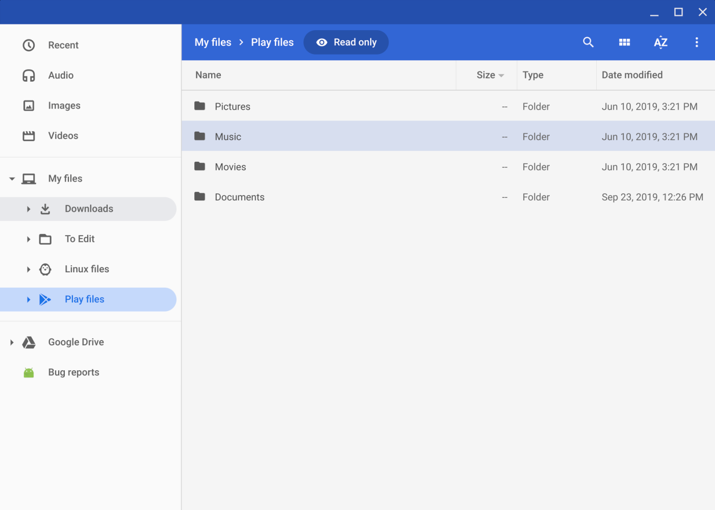 Chrome OS 81 改版，文件介面重製(2)