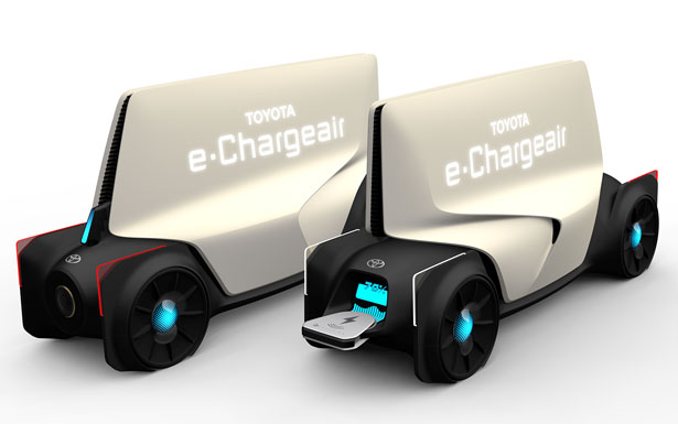 丰田展示移动跟尾车用尿袋 e-Chargeair(1)