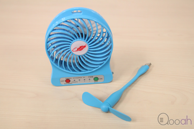 夏日必备：超轻便悭电 USB 随身小风扇，接上任何充电池就用得！(1)