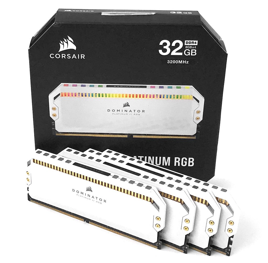 白色 AMD 版本、E-Die 颗粒 ? CORSAIR Dominator Platinum RGB D4-3200