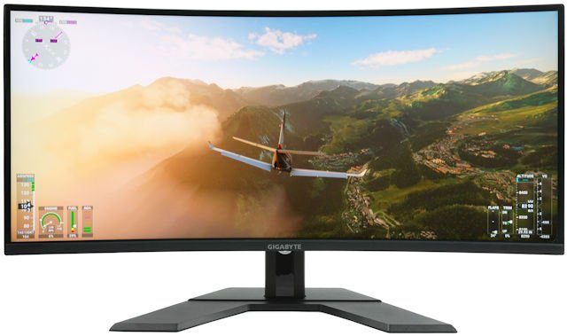 平玩 UWQHD、144Hz Mon !! GIGABYTE G34WQC 34＂ 电竞显示器