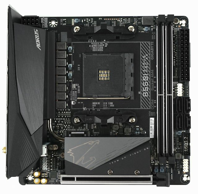 小板子都有大供电 !! GIGABYTE B550I AORUS PRO AX 主机板