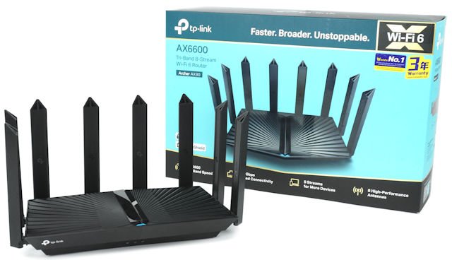 8 天线设计 !!   AX6600 速度 TP-Link Archer AX90 三频无线路由器