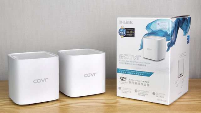 HK$888 一对、平玩 MESH Wi-Fi D-Link COVR-1100 AC1200 双频 Mesh Rout