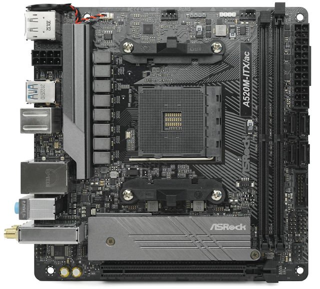 配 4000G APU 砌细机一流 ASROCK A520M-ITX/ac Mini-ITX 主机板