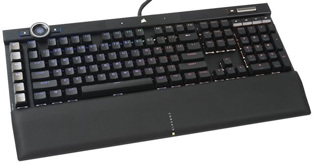 1ms 极速、自家光轴键轴 CORSAIR K100 RGB 电竞机械键盘