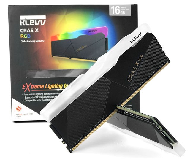 严选 DJR 颗粒、水晶灯效 KLEVV CRAS X RGB DDR4-3600 16GB Kit