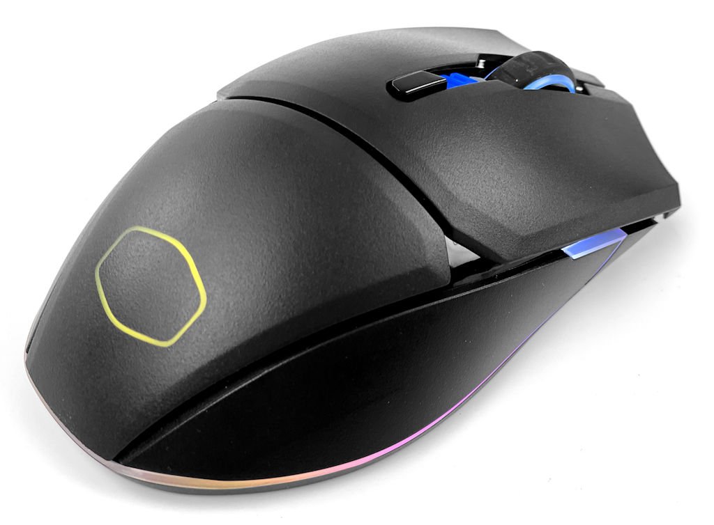 32,000 DPI、Hybrid 无线连接 Cooler Master MM831 Hybrid 无线电竞滑鼠