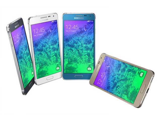 机身材质大跃进 边框改以金属材质  Samsung Galaxy Alpha智能手机