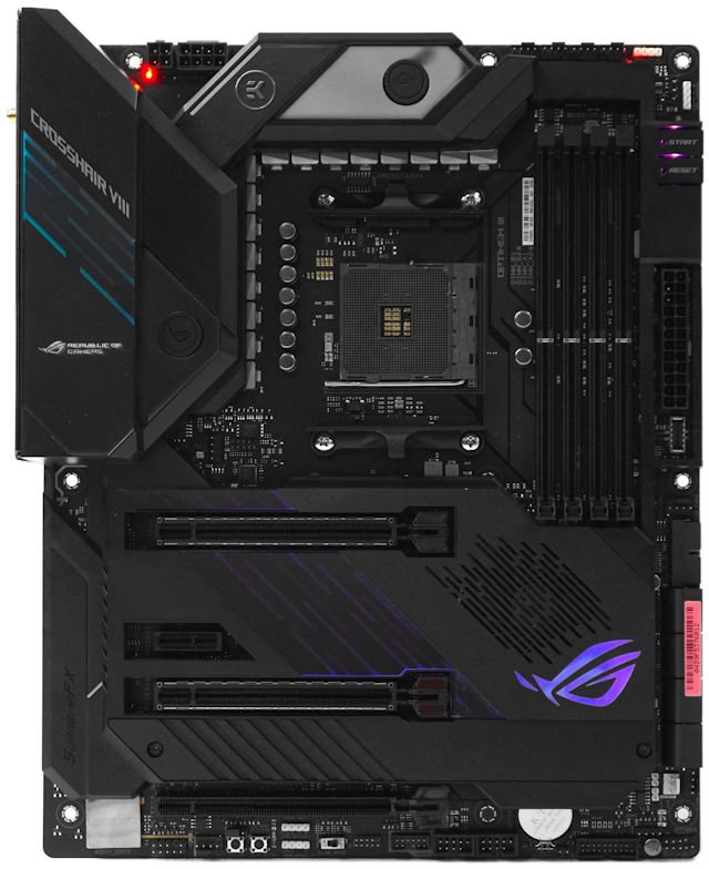 EKWB 水冷、LiveDash 显示 ASUS ROG Crosshair VIII Formula 主机板