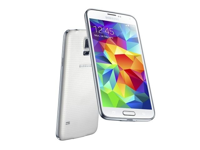 新增指纹扫描器、心率感应器 Samaung Galaxy S5 防水防尘手机