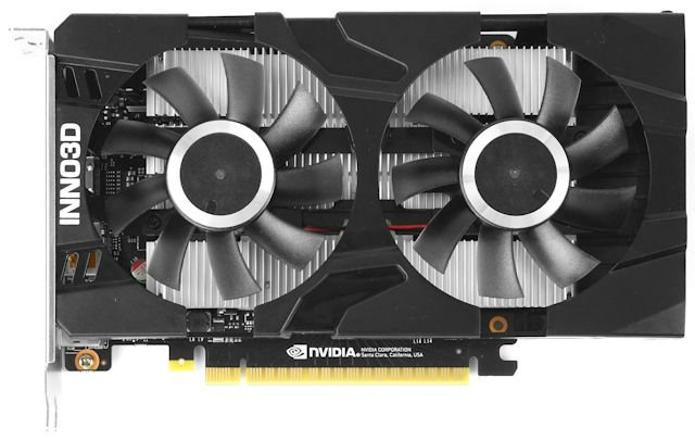 19.6cm短卡、免外置供电 Inno3D GeForce GTX 1650 Twin X2