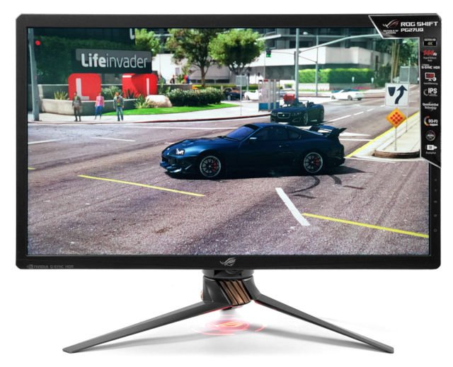 4K 144Hz、G-Sync HDR ROG Swift PG27UQ 27吋电竞显示器