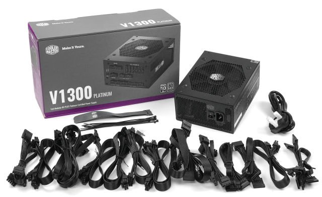 可变 12V+ Rail、TRM 散热技术 Cooler Master V1300 Platinum PSU