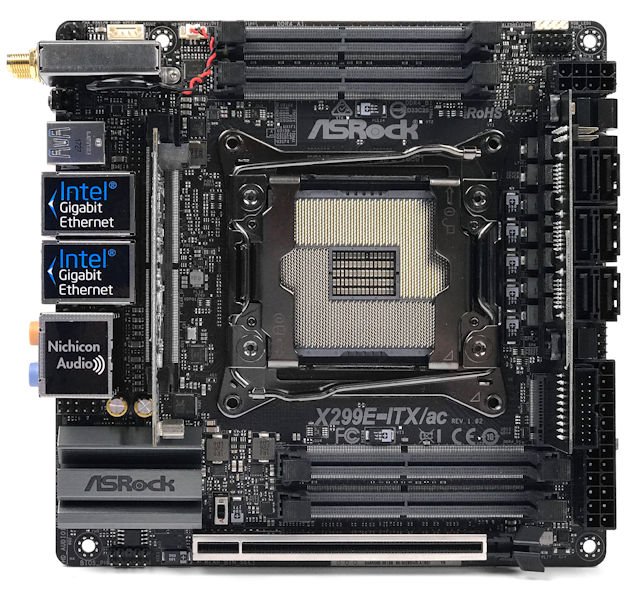 最强ITX主机板 ASROCK X299E-ITX/ac 主机板 - 电脑领域 HKEPC Hardware - 全港
