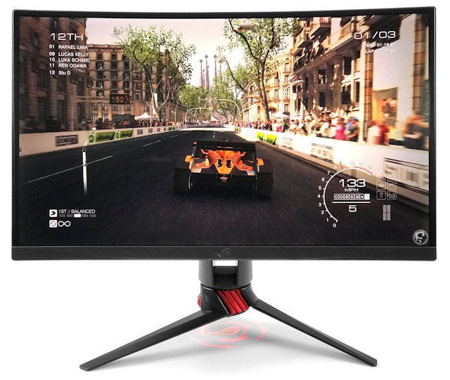 Light Signature + RGB 灯效 ASUS ROG STRIX XG27VQ 电竞显示器