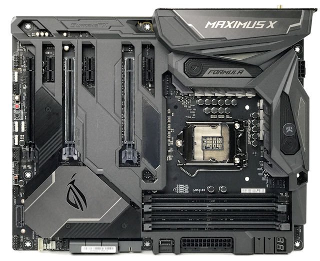 EKWB水冷、OLED显示 ASUS ROG Maximus X FORMULA主机板