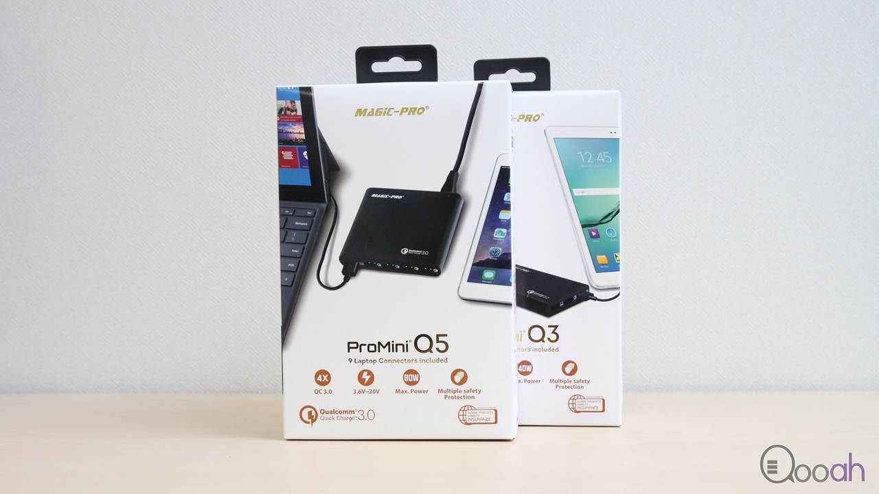 全 QC 3.0 快充，一个 ProMini Q3、Q5 够叉笔电、平板、手机！