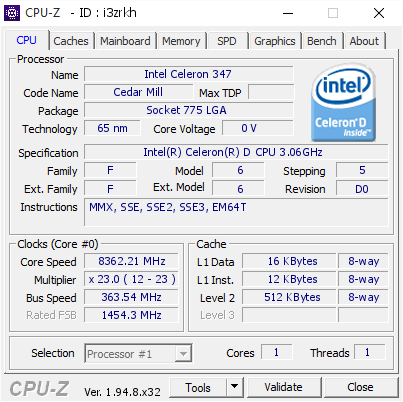 14年前 Celeron 处理器再回春 超频爆上 8.4GHz(1)