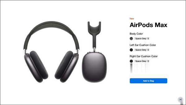 AirPods Max 各种颜色耳罩搭配看起来如何？试试这网站，自由搭配出个人专属配色耳机