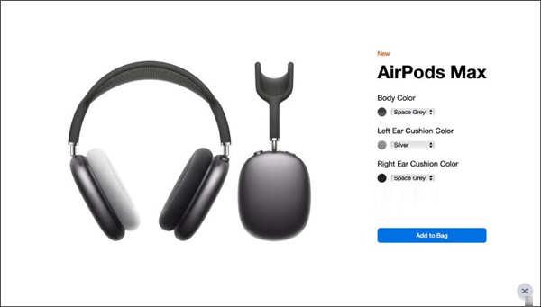 AirPods Max 各种颜色耳罩搭配看起来如何？试试这网站，自由搭配出个人专属配色耳机(2)