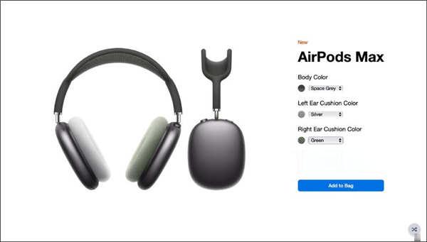 AirPods Max 各种颜色耳罩搭配看起来如何？试试这网站，自由搭配出个人专属配色耳机(3)