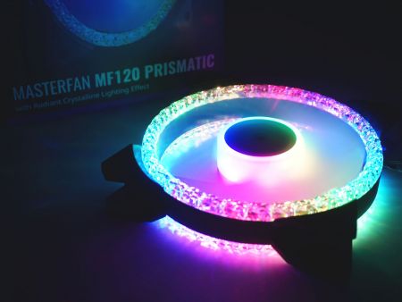 水晶钻闪、ARGB 三环 Cooler Master MF120 Prismatic 散热风扇