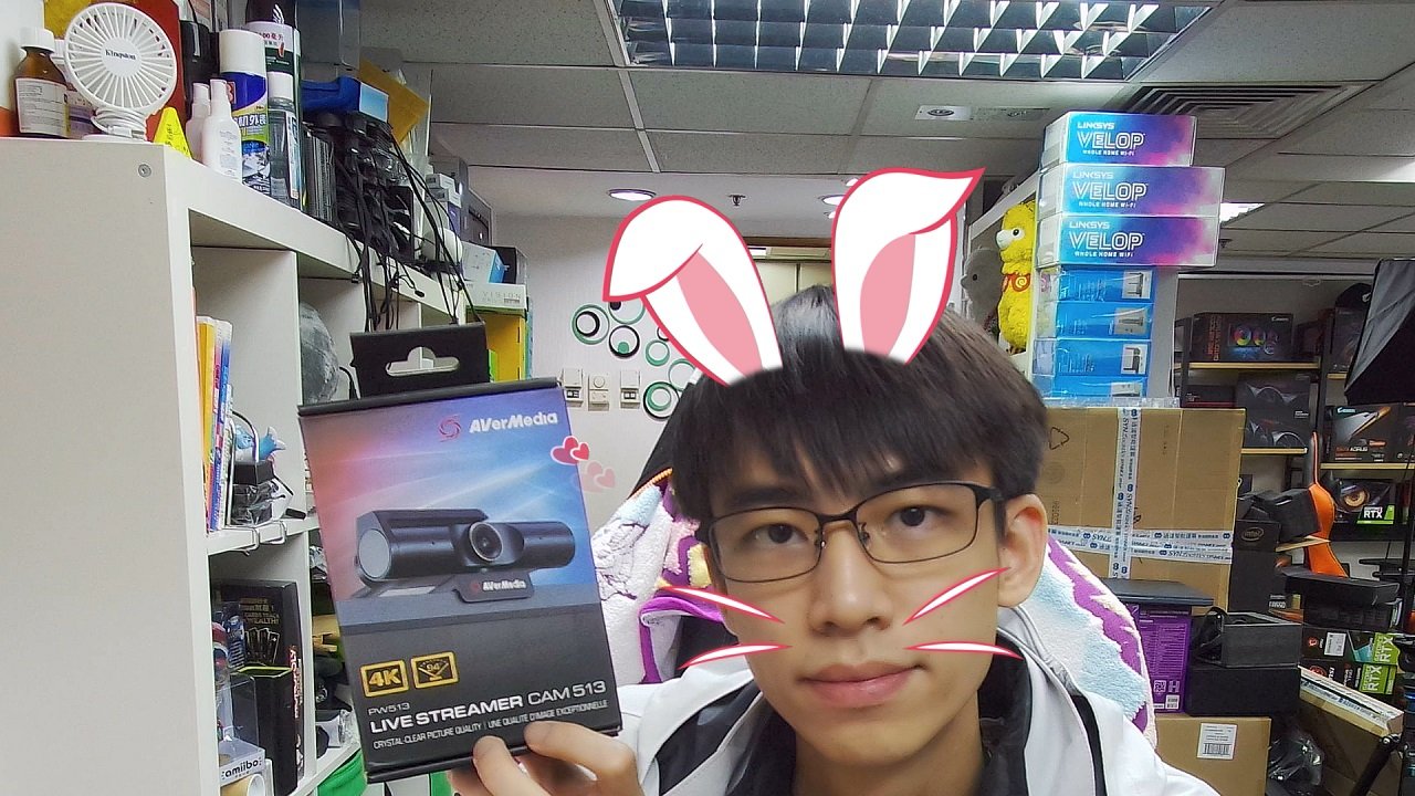 AI 人脸追蹤、自动变焦 AVerMedia Live Streamer CAM 513(9)