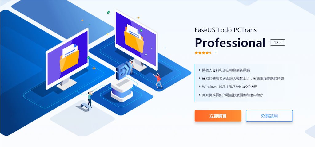 新旧电脑资料快速转移 EaseUS Todo PCTrans Pro 系统转移工具