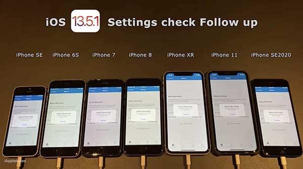 历代 iPhone 升级 iOS 13.5.1 电池续航力大比拼　电量最长型号是它