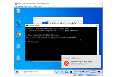 Windows 10 出现一个短字串 Bug，执行之后就会造成你的硬碟损坏(2)