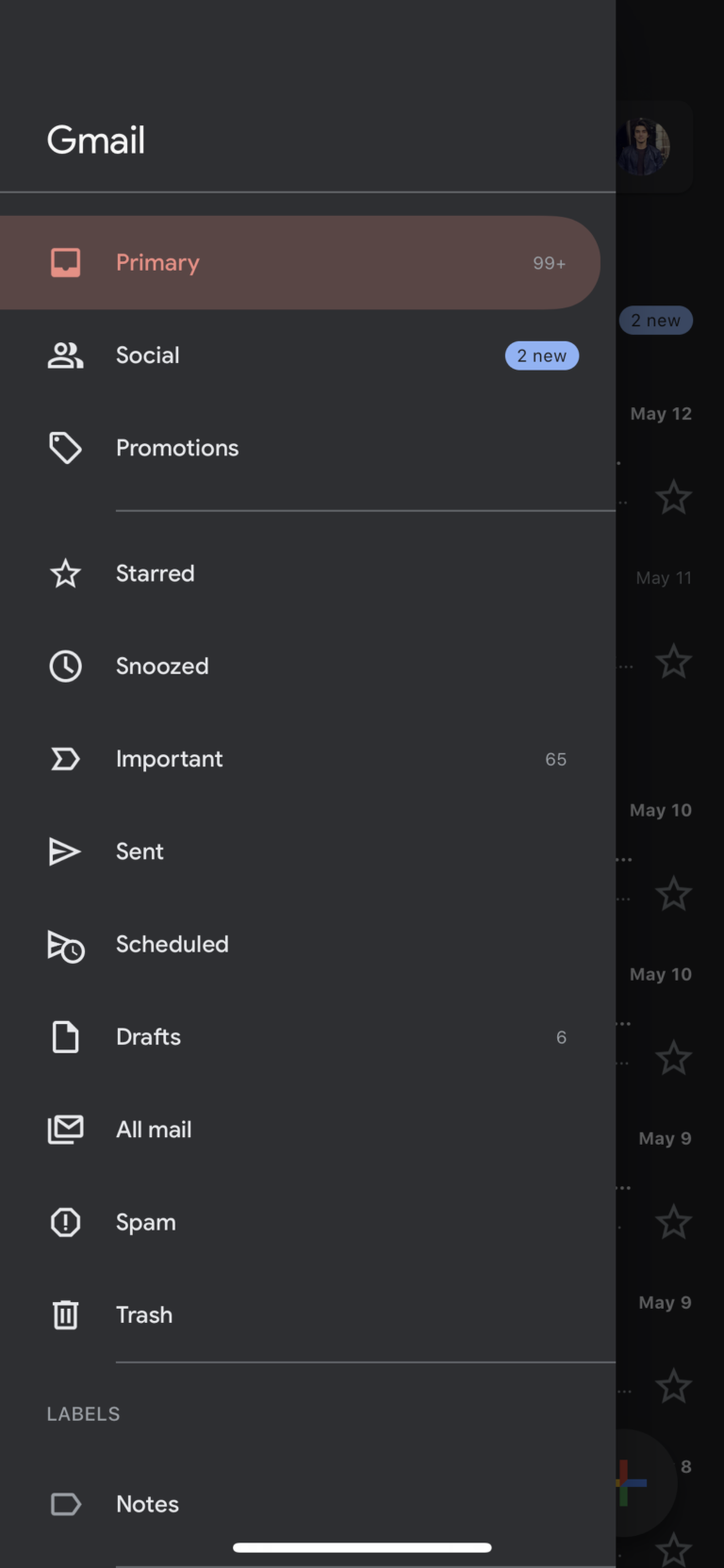 终于轮到 Gmail Google 开始为 iOS 版 Gmail 用家推出夜间模式(1)