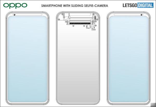 Oppo Reno 可移动自拍前镜头专利，可左右移动进行多角度拍摄(1)