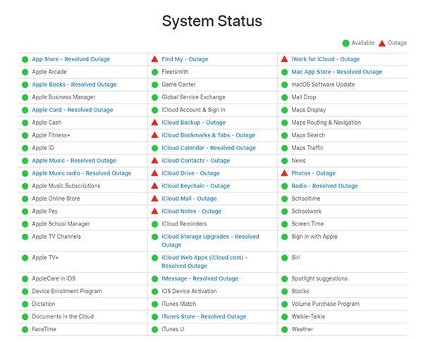 （已恢复服务）Apple 部分 iCloud 云端服务中断，官方正在加紧修复中