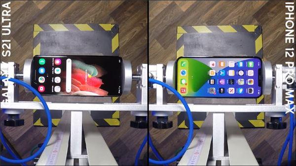 iPhone 12 Pro Max 对决三星 Galaxy S21 Ultra 跌落测试，究竟谁更耐摔？(2)