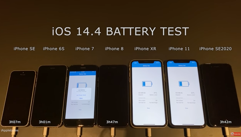 iOS 14.4 电池续航力实测！旧款 iPhone 分数竟提升不少(3)