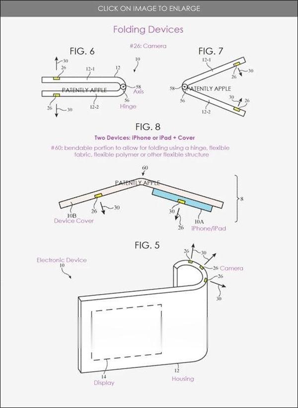 Apple 的折叠机将具备先进的双相机设计，新专利显示只要折叠或反折手机就可以拍出不同特色照片(1)