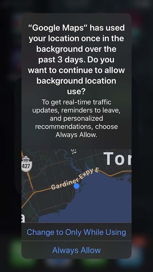 外媒曝数以千万人关闭 iOS 13 背景定位追蹤　原因只是一个警告视窗