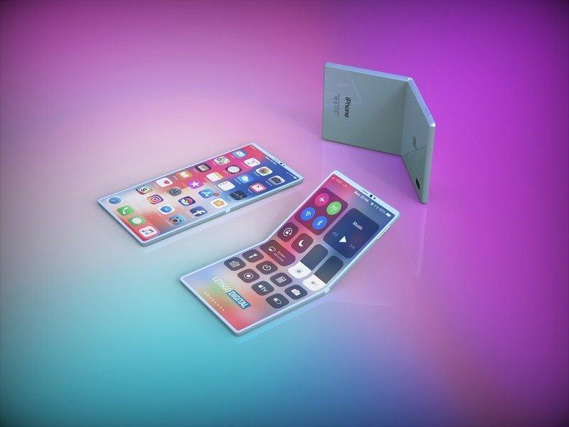 最新 iPhone Flip 折叠手机概念图！背面镜头旁边多一块小萤幕(2)