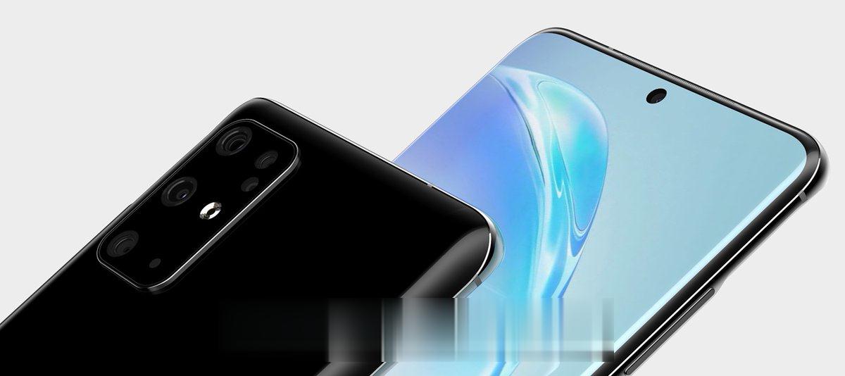 爆料狂人製作 Galaxy S11 渲染图片　Infinity-O 打孔屏超大超亮