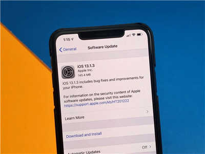 更新后不能降格 苹果停止认证 iOS 13.1.3(1)